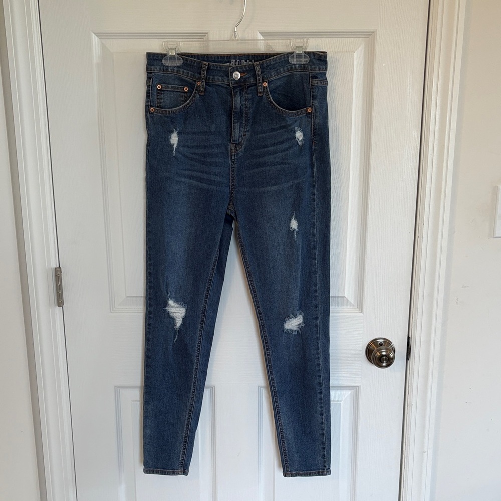 Wild Fable Blue Distressed Skinny Jeans